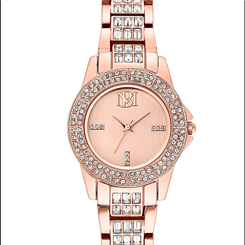 Badgley Mischka Swarovski Crystal Ladies Watch